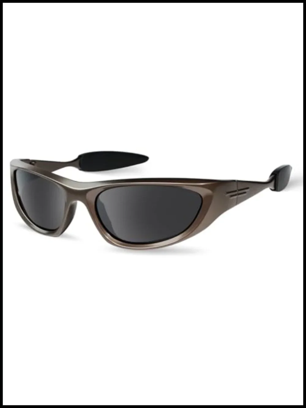 Y2K Oval Wrap Sunglasses Polarized UV400 for Women Men Unisex